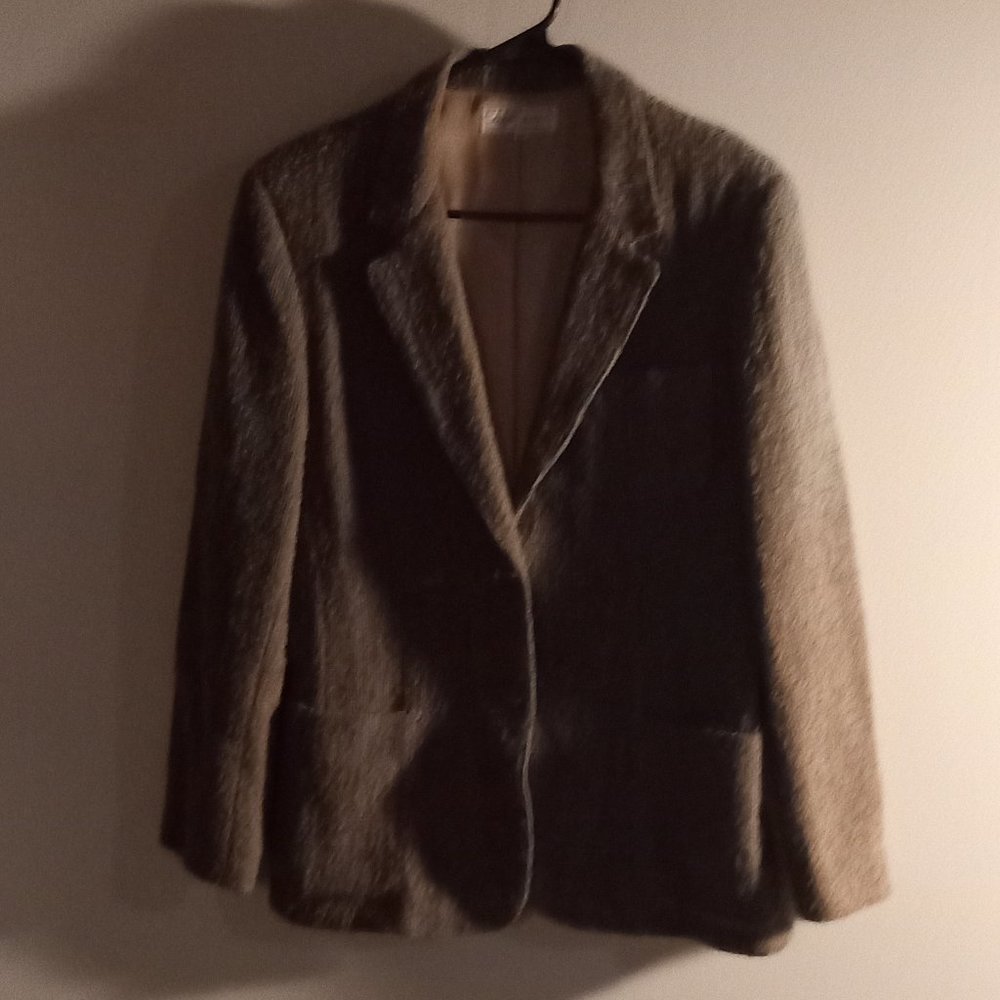 Vintage Jones of New York 100% wool Tweed Jacket Size 14